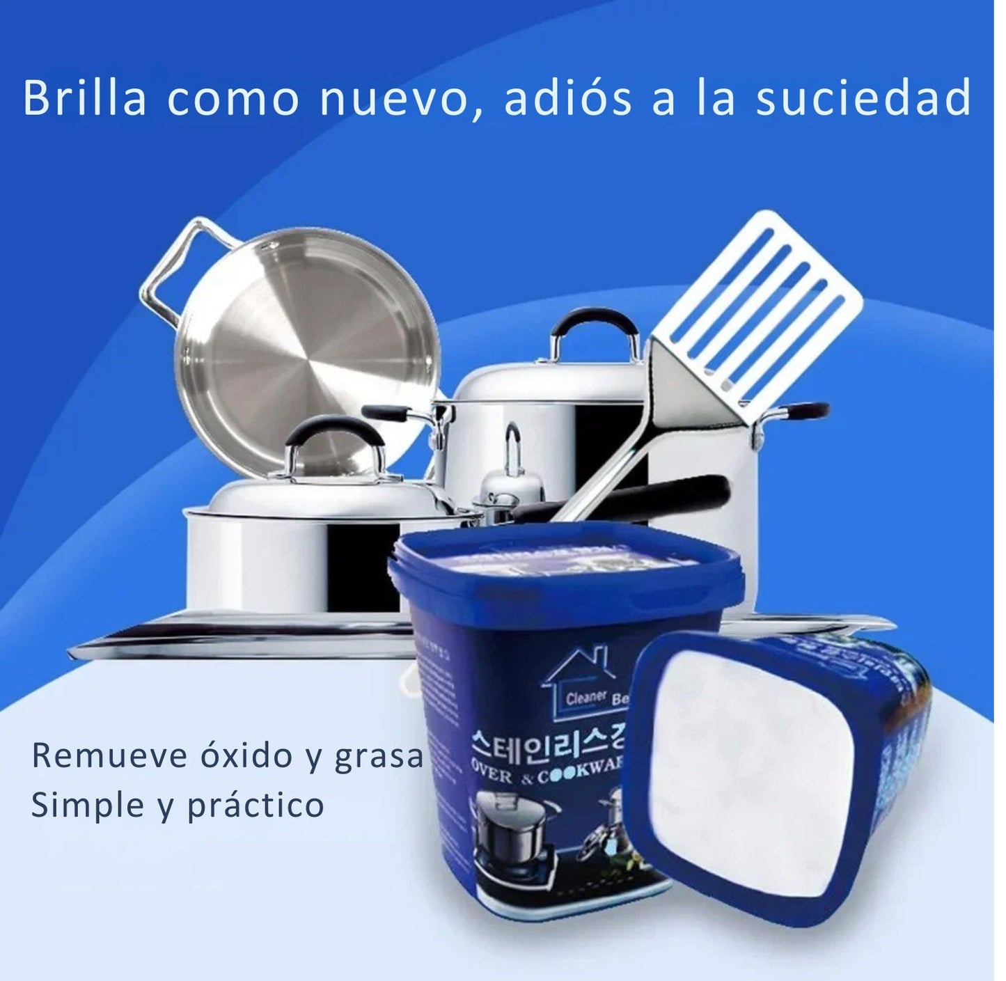 Magic Clean Max - Devuelve el brillo perdido a tus ollas y sartenes